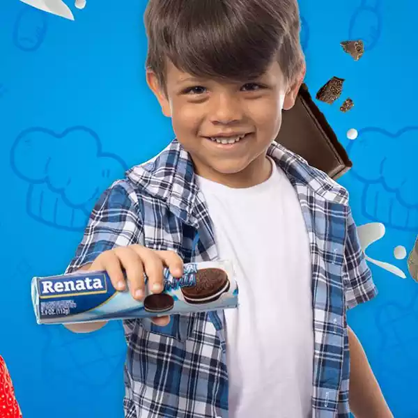 Galletas sandwish de chocolate con crema de vainilla RENATA (112 g)