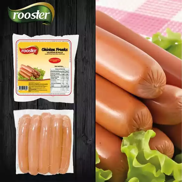 Salchichas de pollo ROOSTER 340 g Salchichas de Pollo ROOSTER (10 U / 340 g)