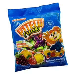 Caramelos blandos masticables PITECO FRUITS  (105 U / 300 g)