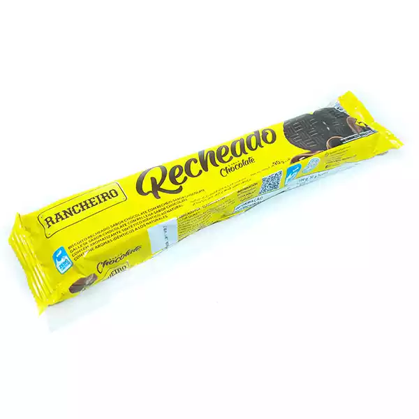 Galletas sandwish sabor chocolate con crema de chocolate RANCHEIRO (90 g)
