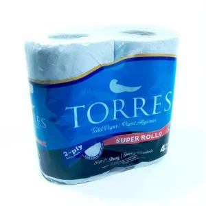 Papel higiénico TORRES (4 rollos con doble hoja)