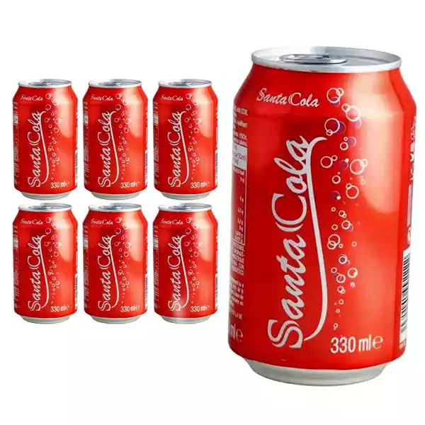 Refresco gaseado sabor cola SANTA COLA 1 Refresco gaseado sabor cola SANTA (6 pack x 330 ml)