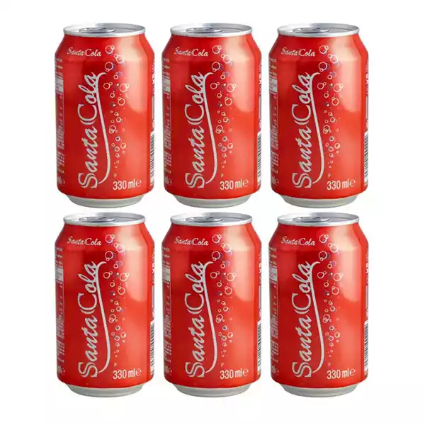 Refresco gaseado sabor cola SANTA COLA 2 Refresco gaseado sabor cola SANTA (6 pack x 330 ml)