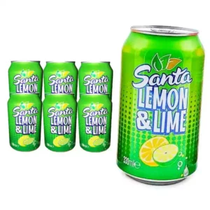 Refresco gaseado sabor limón SANTA (6 pack x 330 ml)