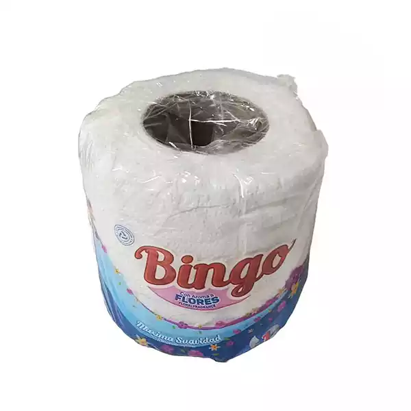 Papel higiénico BINGO (1 unid) b Papel higiénico BINGO (1 rollo)