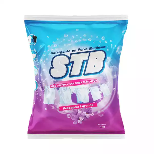Detergente en polvo multiusos fragancia lavanda STB (1 Kg)
