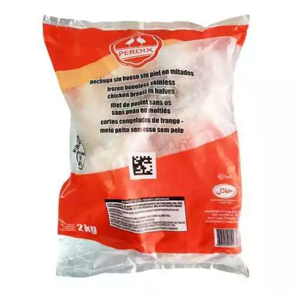 Pechuga de pollo PERDIX 2 Kg Pechugas de pollo sin hueso y sin piel PERDIX (2 Kg)