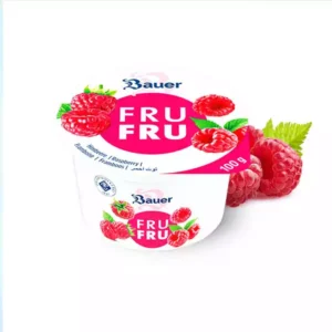 Yogurt sabor frambuesas FRUFRU 100 g Yogurt sabor frambuesa FRU FRU BAUER (100 g)