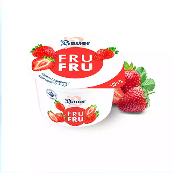 Yogurt sabor fresa FRUFRU 100 g a Yogurt sabor fresa FRU FRU BAUER (100 g)