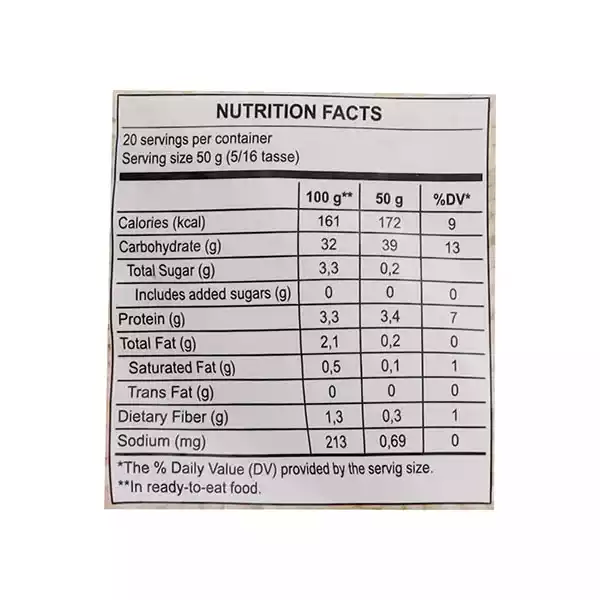 Arroz blanco de grano largo ENERGY 1 Kg 2 Arroz blanco de grano largo ENERGY (1 Kg)