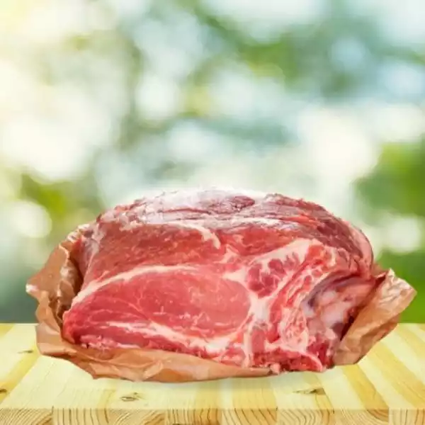 Cogote de cerdo 44 Cogote de cerdo (Parte superior del lomo) ALL NATURAL – Carne natural sin piel o huesos – Importada