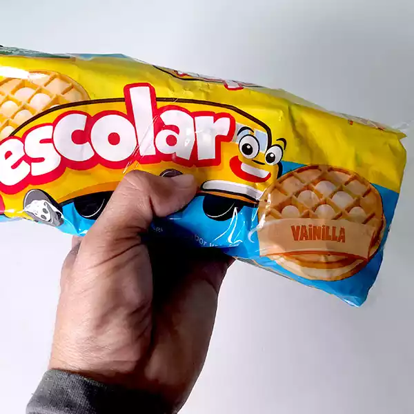 Galletas sandwish de vainilla ESCOLARES (12 pacs / 264 g)