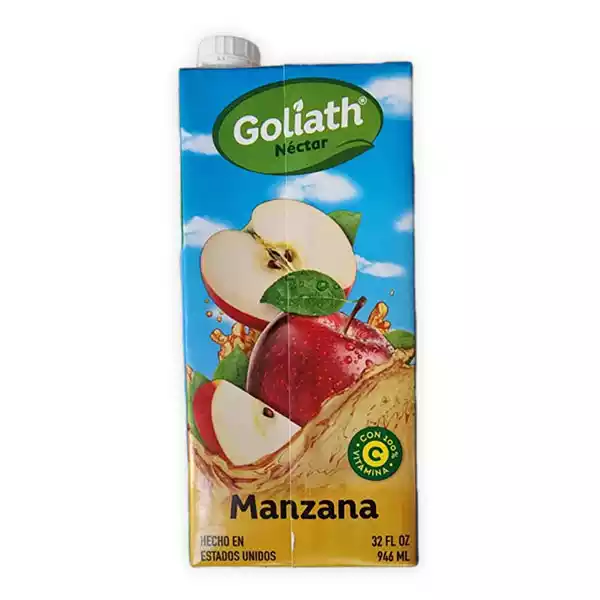 Jugo de Manzana (Nectar) GOLIAT 1 lt Jugo de Manzana (Nectar) GOLIAT (1 L)