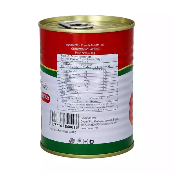 Pasta de tomate PORTO BELLO 400 g 2 Pasta de tomate PORTO BELLO (400 g)