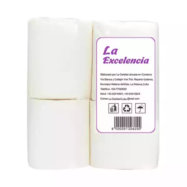 Papel higiénico LA EXCELENCIA (4 rollos)