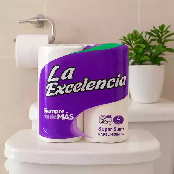 Papel higiénico LA EXCELENCIA (4 rollos)