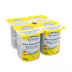 Yogurt sabor banana (plátano) ASTURIANA (4 vasitos x 125 g)