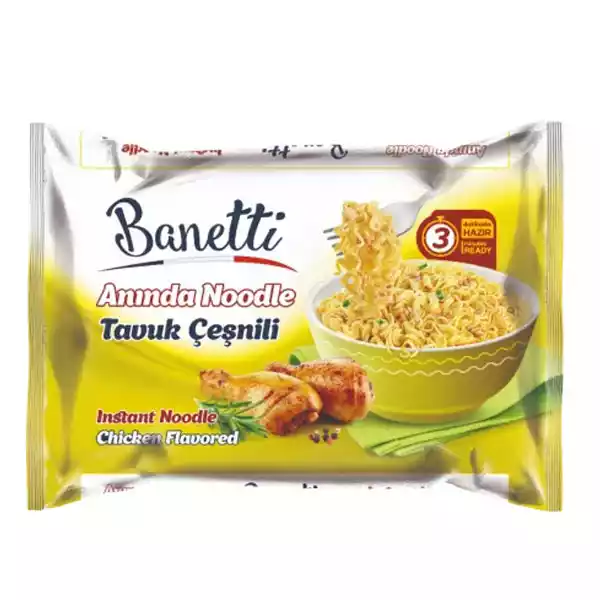 Sopitas instantaneas de pollo BANETTI 75 g Fideos Instantaneos (sopitas) sabor pollo BANETTI (75 g)