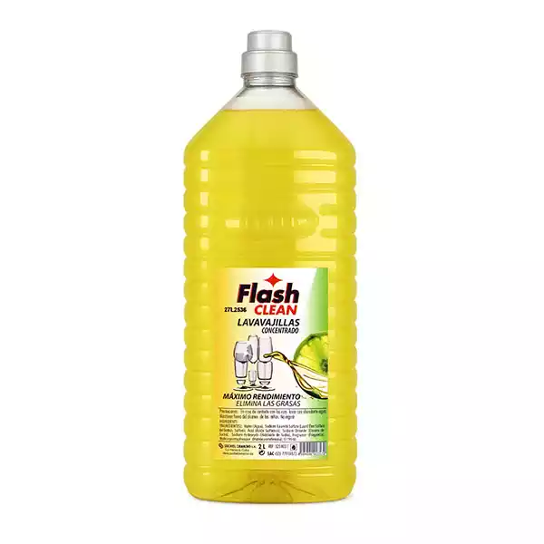 Detergente líquido lavavajillas concentrado FLASH (2 L) Detergente lavavajillas concentrado FLASH (2 L)