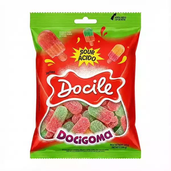 Gomitas dulces de sabores variados DOCIGOMA (80 g)