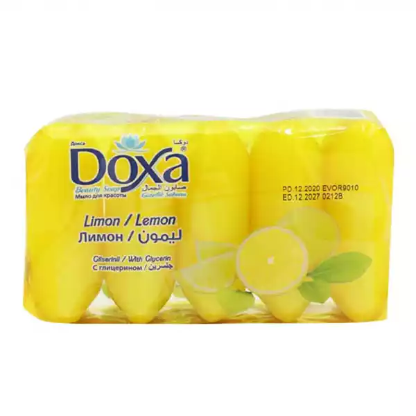 Jabón de tocador con aroma y esencia de limón DOXA (5 pacs x 55 g) Jabón de tocador con aroma y esencia de limón DOXA (5 pacs x 55 g)