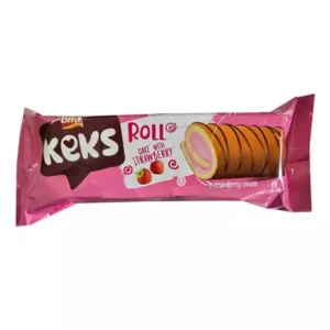 Rollitos de pastel rellenos con crema de fresa BIFA (55 g)