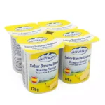 Yogurt de sabor banana (plátano) ASTURIANA (4 vasitos x 125 g)
