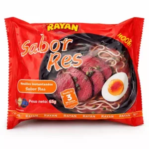 Fideos Instantáneos Sabor Res RAYAN — Sopita lista en 3 minutos (65 g)
