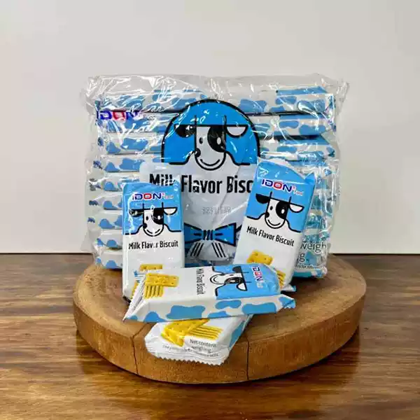 Galletas Dulces Sabor Leche IDON Food — 18 paquetes individuales (500 g)