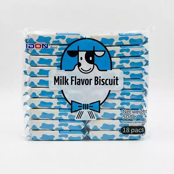 Galletas dulces sabor leche IDON Food 18 paquetes individuales 500 g
