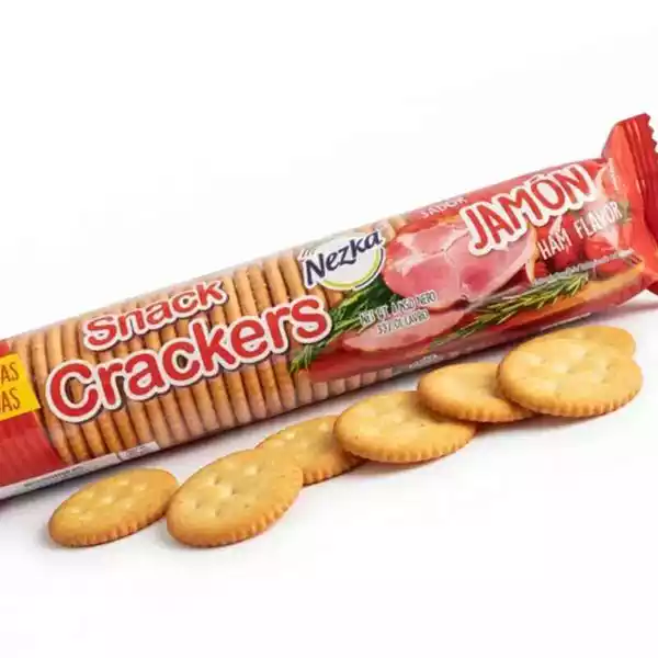 Galletas Saladas Sabor Jamón NEZKA — Snack Crackers (100 g)