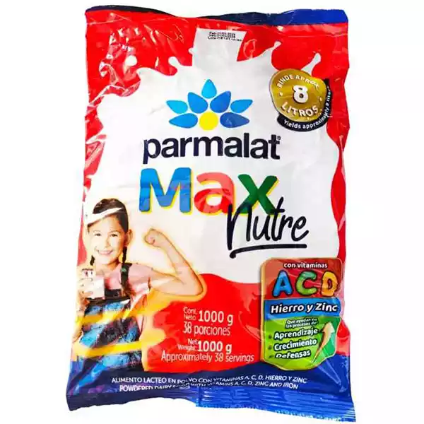 Leche en Polvo PARMALAT MAX NUTRE — Alimento lácteo Premium fortificado (1 kg)