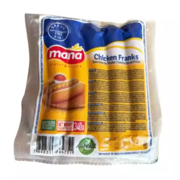 Salchichas de pollo MANA (10 U 340 g) Salchichas de pollo MANA (10 U / 340 g)