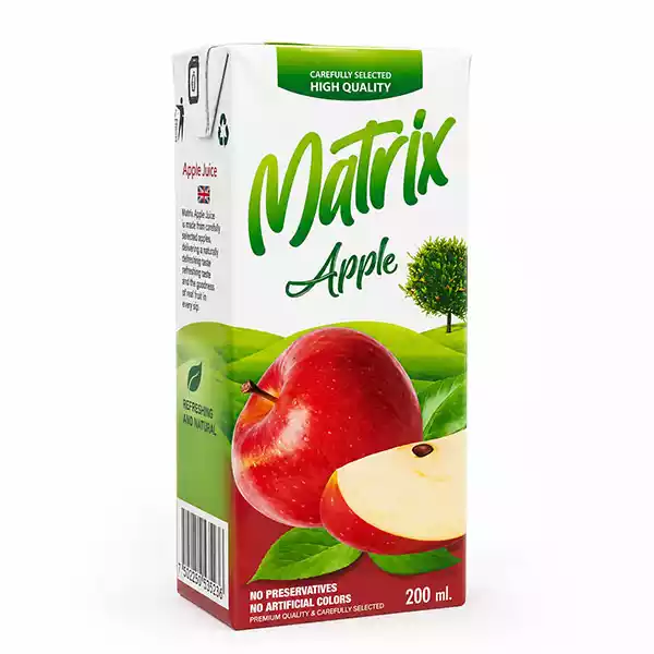 Jugo de manzana – Néctar 100% natural MATRIX (200 ml)