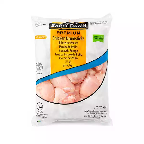 Muslos de Pollo EARLY DAWN Premium — Chicken Drumsticks (5 kg / 11 lb)