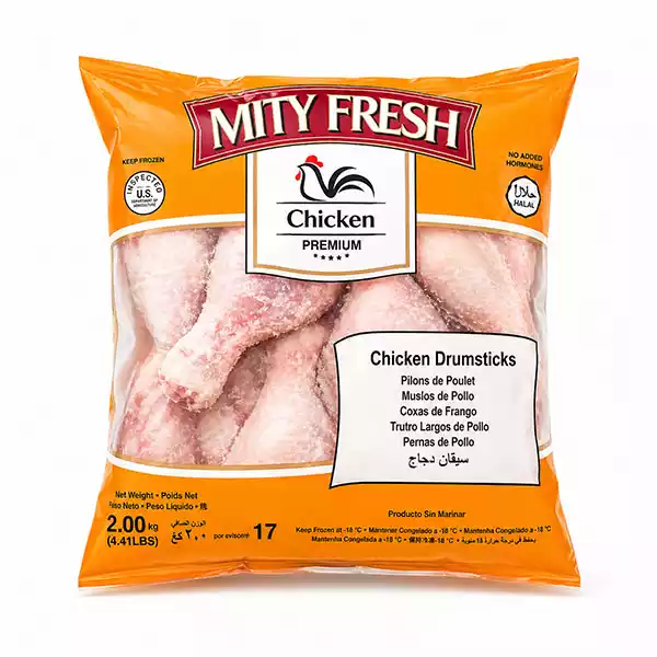 Muslos de pollo MITY FRESH (Pqte 2 Kg / 4.4 lb)