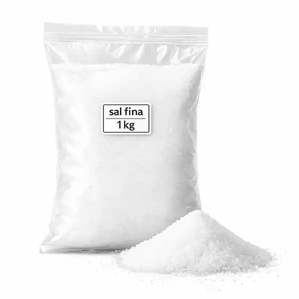 Sal fina y blanca de producción nacional  (1 Kg)