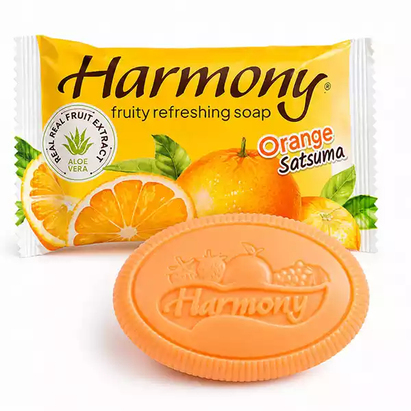 Jabón de Tocador HARMONY Orange Satsuma – con Aloe Vera (70 g)