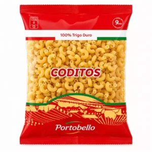 Coditos / Macarrones PortoBello Premium 100% Sémola Trigo Duro (500 g)