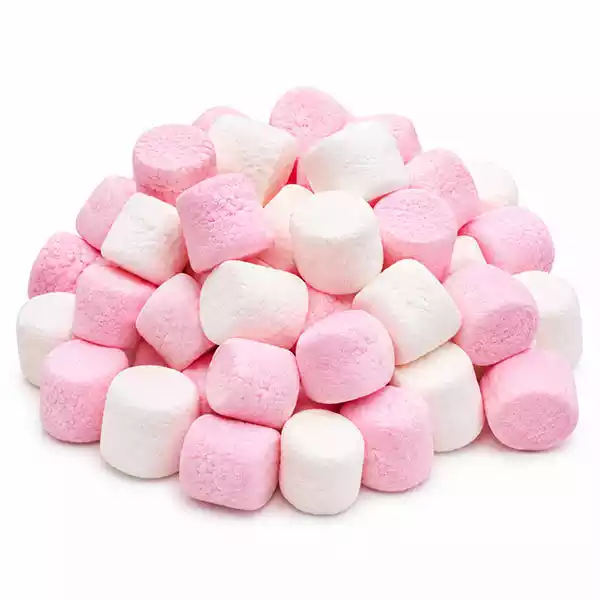 Malvadiscos en forma de corazones 2 Malvaviscos Corazones sabor Fresa y Vainilla GUANDY (71 g)