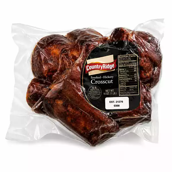 Lacon 1 Lacón Ahumado para sazonar y más - Country Ribbon — Cross-Cut Ham (Cocido)