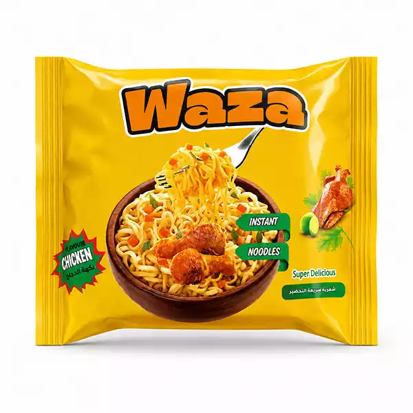 Fideos instantaneos WAZA 1 Fideos Instantáneos Sabor Pollo WAZA (Sopa Instantánea)