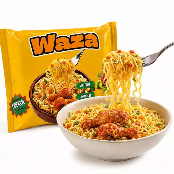 Fideos instantaneos WAZA 2 Fideos Instantáneos Sabor Pollo WAZA (Sopa Instantánea)