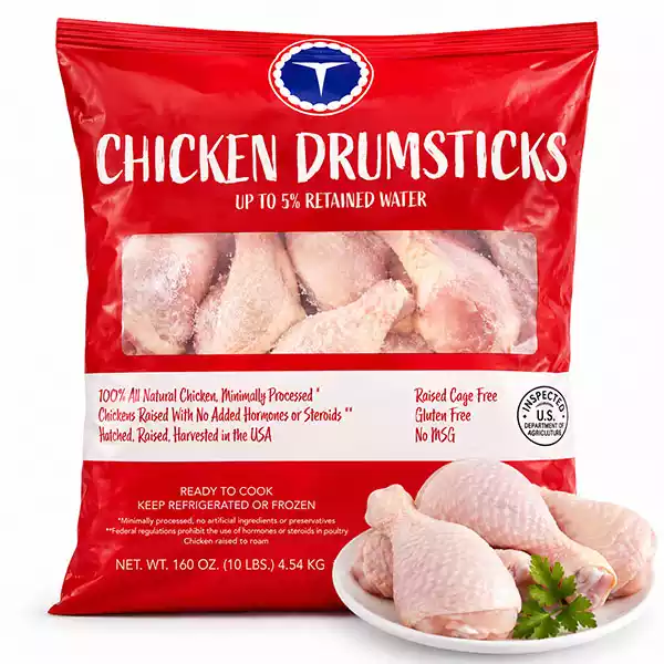 Muslos de Pollo (Drumsticks) ALL NATURAL USA (10 lb / 4.54 kg)