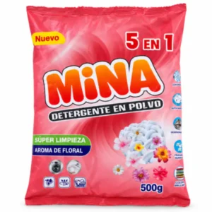 Detergente en Polvo 5 en 1 Aroma Floral MINA (500 g)