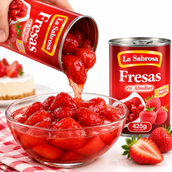 Fresas en almíbar La Sabrosa_resultado Fresas en Almíbar LA SABROSA (425 g)