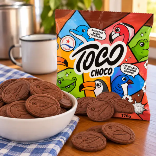 Galletas Tocho Choco con sello de pez_resultado Galletas de Chocolate Toco Choco 178 g (producto tradicional cubano)