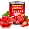 Lata de fresas en almíbar con fruta fresca_resultado Fresas en Almíbar LA SABROSA (425 g)