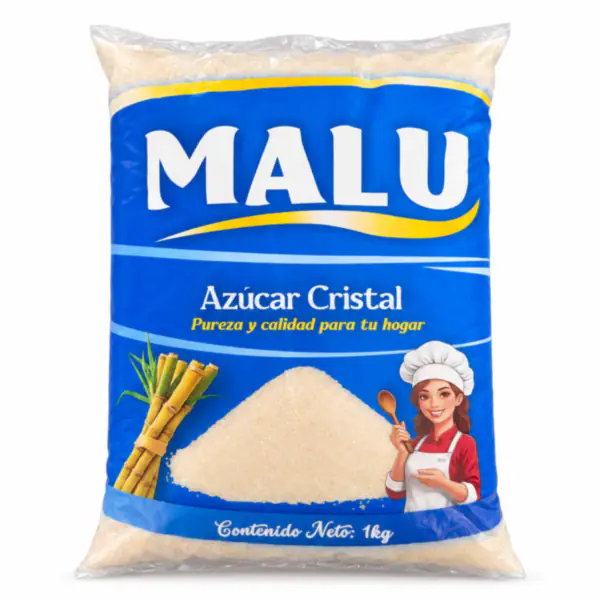 Azúcar Blanca de Caña Malu — Bolsa 1kg