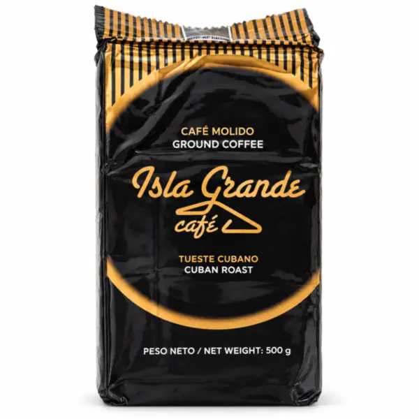 Paquete de Café Molido Isla Grande_resultado Café Molido Tueste Cubano ISLA GRANDE (Pqte grande 500 g)